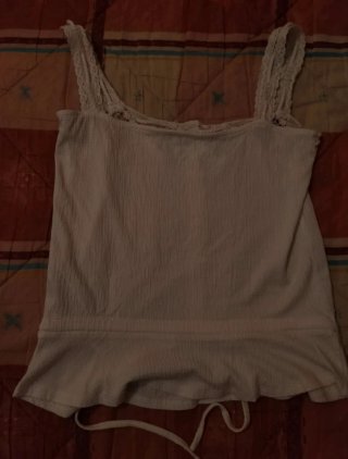 Blusa blanca tirantes Springfield Talla S