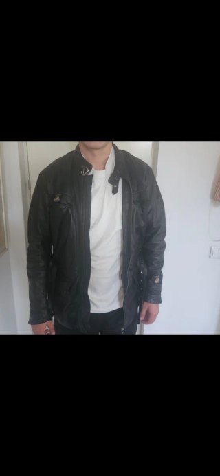 Chaqueta Cuero Black Cafe London Kairo L
