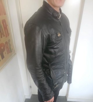 Chaqueta Cuero Black Cafe London Kairo L