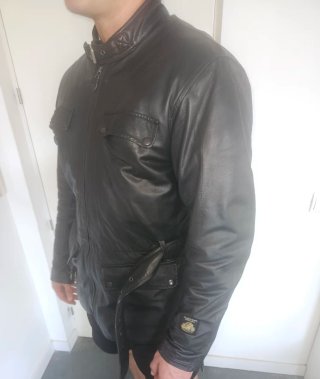 Chaqueta Cuero Black Cafe London Kairo L