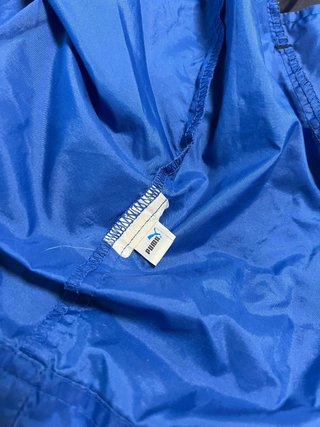 Cortavientos Vintage Puma Azul y Negro Talla XL