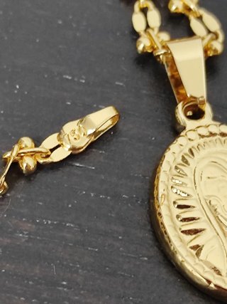 Collana Vergine Placcata in Oro 18 kt