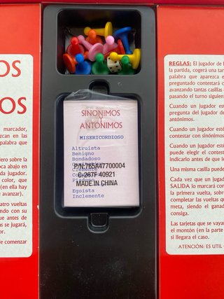 Juego de Mesa Sinónimos y Antónimos