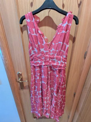 Vestido fiesta ceremonia Chanaver rosa talla 42
