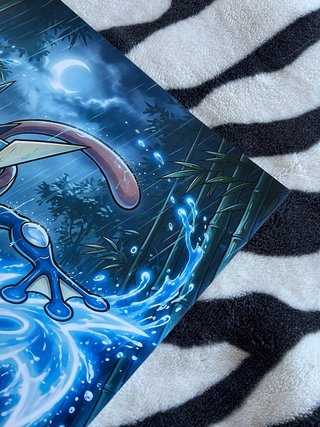 Pokémon Greninja A3 Poster TCG Art Style Anime