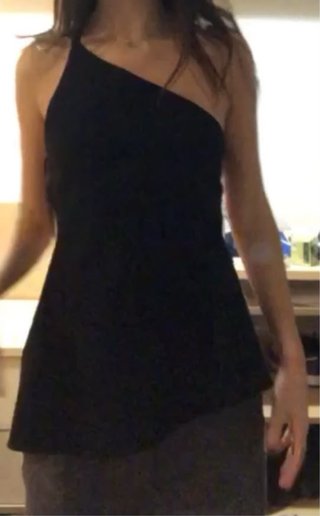 Top Zara Negro Espalda Descubierta