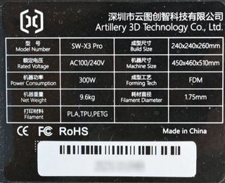 Impresora 3D Artillery SW X3 Pro