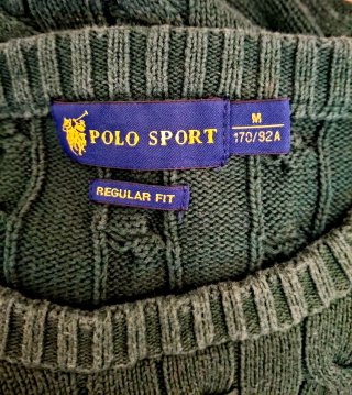 Jersey Polo Ralph Lauren Verde Trenzado
