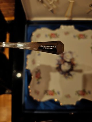 Set de tarta de porcelana portuguesa "Magda S.XVII