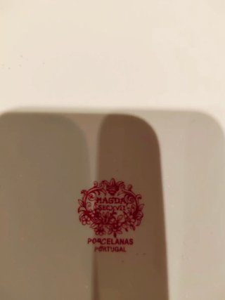 Set de tarta de porcelana portuguesa "Magda S.XVII