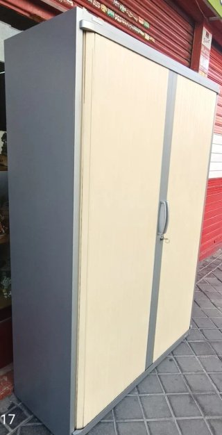 Armario archivador persiana beige y gris