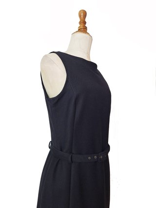 Armani Jeans / Y2K Vestido negro minimalista M