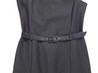 Armani Jeans / Y2K Vestido negro minimalista M