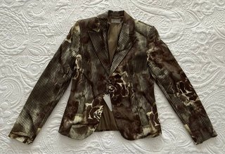 Americana Rio estampada marrón mujer Talla Única