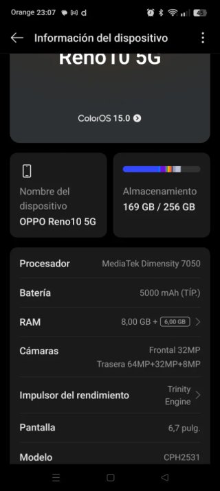 Oppo Reno 10 5G Nero