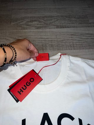 Camiseta HUGO Blanca Estampada