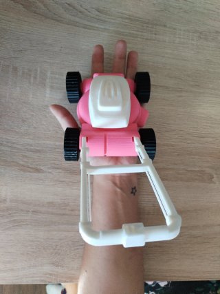 Corta Relva Barbie/Ken Rosa e Branco
