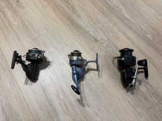 Lote 3 carretes de pesca vintage