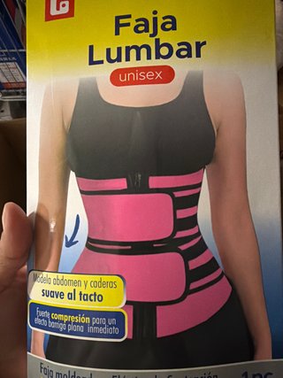 Faja Lumbar Unisex Talla M Negra