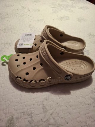 Crocs Baya Clog K Beige Talla 38 Nuevas