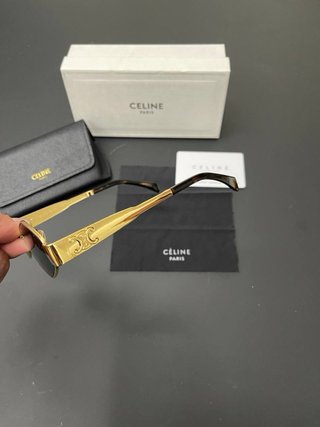 Occhiali da sole Celine Triomphe dorati CL40253U