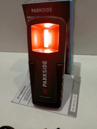 Linterna LED Recargable Batería Litio PARKSIDE
