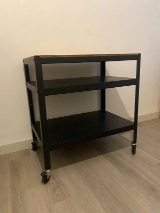 Mueble BROR Ikea Negro Metal