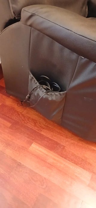 Sillón reclinable eléctrico negro
