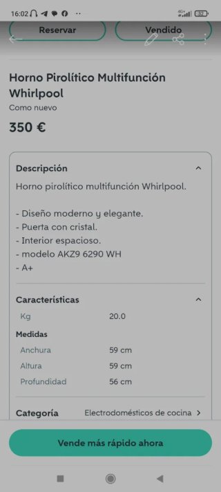 Horno pirolítico