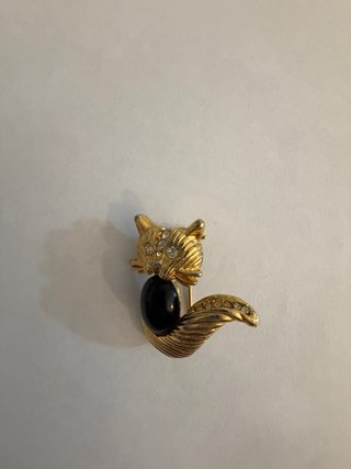 Broche vintage de Gato - Hematita