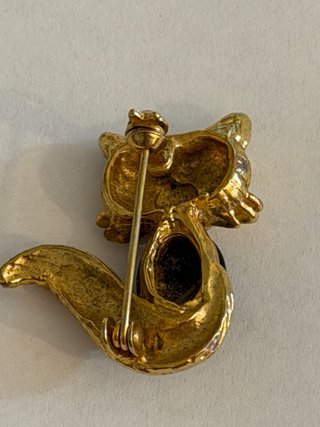 Broche vintage de Gato - Hematita