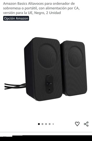 Altavoces Amazon Negros 3.5mm