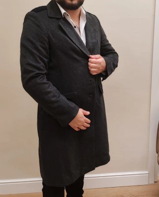 Cappotto Uomo Hugo Boss Taglia M Grigio