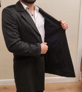 Cappotto Uomo Hugo Boss Taglia M Grigio