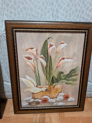 Set 3 Cuadros Decorativos Flores