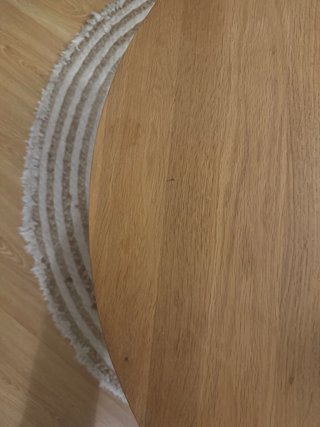 Mesa de centro baja redonda de madera