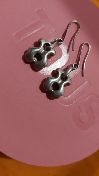 Pendientes Tous Oso Plata