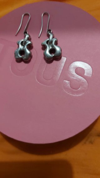 Pendientes Tous Oso Plata