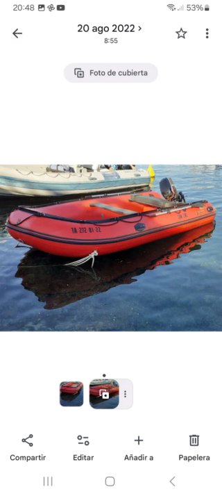 Neumática 420  [2 x 1]+ Motor Mercury 15hp