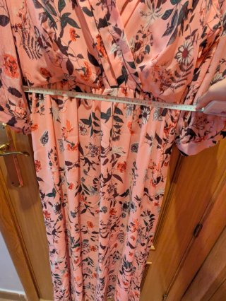 Vestido fiesta/ceremonia floral rosa