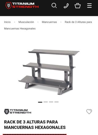 Rack Mancuernero 3 Niveles (Sin Mancuernas)