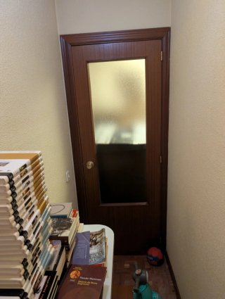 Puertas de madera con cristal
