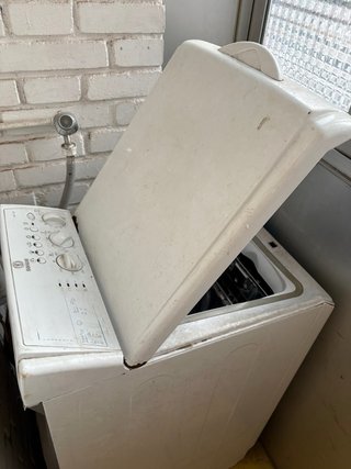 Lavadora carga superior blanca