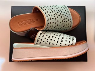 Sandalias Carmela plataforma verde