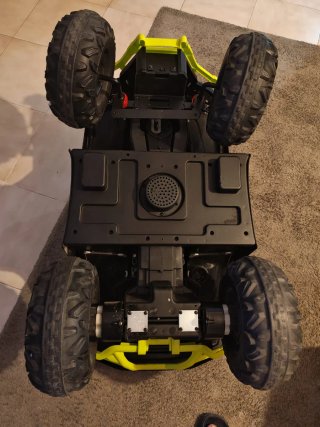 Quad Eléctrico Infantil Blanco y Negro