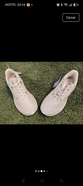 Zapatillas Fila Beige y Dorado