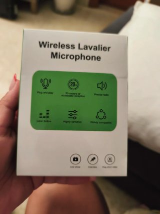 Micrófono Inalámbrico Mini Clip-On
