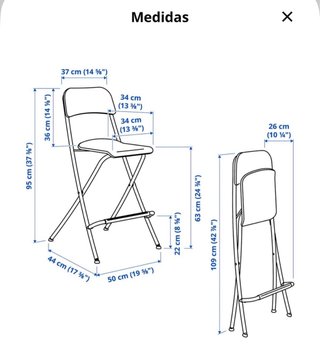 Mesa alta IKEA con 4 taburetes