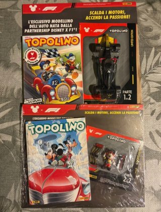 Topolino 3693 3694 con Macchina F1