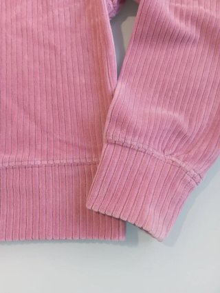 Sudadera rosa de pana S